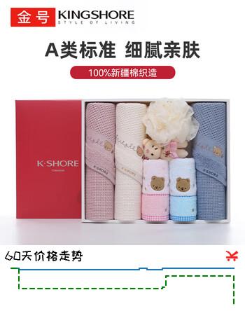 金号纯棉毛巾礼盒 A类全棉面巾回礼商务礼物员工福利毛巾伴手礼