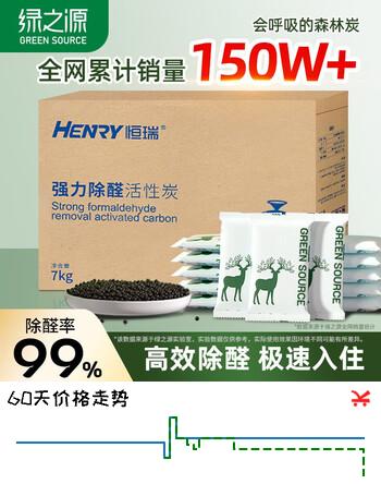 绿之源 活性炭7kg除甲醛异味新房去吸味甲醛清除剂除味活性炭除甲醛碳包
