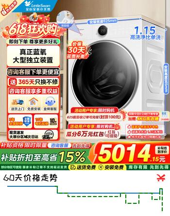 小天鹅（LittleSwan）洗衣机滚筒 全自动10KG 纯平全嵌 微净泡顽渍净 1.15洗净比智能投放 以旧换新 家电国家补贴 滚筒单洗 TG10VE80