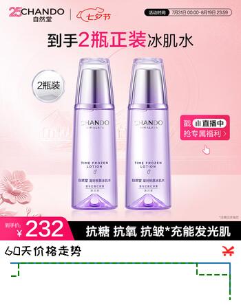 【7折】自然堂凝时鲜颜冰肌水160mL2滋润型补水保湿淡化细纹爽肤水https://u.jd.com/krGqSnl----普遍有货 | 下1件最优到手单价：207 -> 【160】