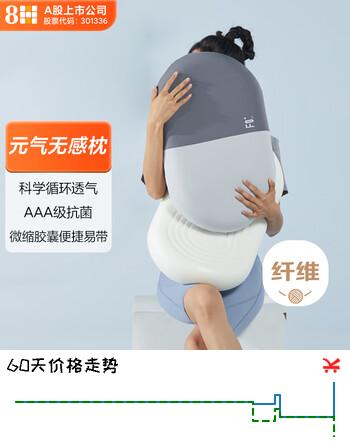 8H 枕头无压胶囊枕颈椎枕元气无感绵释压枕零压记忆绵枕芯