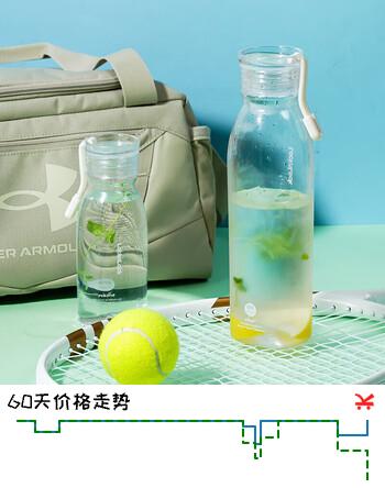 乐扣乐扣（LOCK&LOCK）夏季运动水杯简约塑料杯户外便携水壶男女学生杯子白色750ML