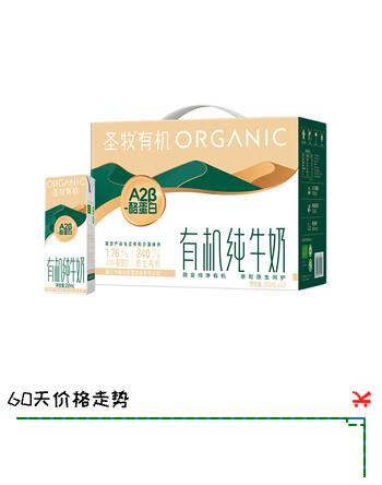 【6折】圣牧有机 纯牛奶 A2β-酪蛋白200ml10盒 3.6g原生蛋白https://u.jd.com/xaVICvd----普遍有货 | 下1件最优到手单价：81.7 -> 【49.9】