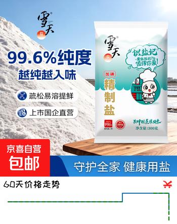 300g识盐记加碘精制食调料用盐 2袋