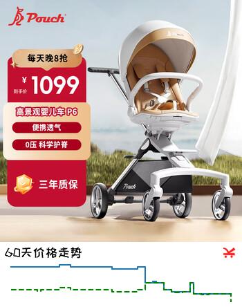 【8折】POUCH遛娃神器轻便可折叠双向可坐可躺高景观婴儿推车一键收车可登机p6https://u.jd.com/9gHixO1----普遍有货 | 下1件最优到手单价：1012.3 -> 【877.45】