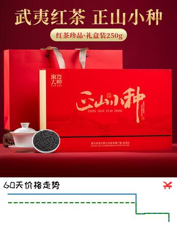 东方大师茶叶2025新茶正山小种红茶礼盒装高档送礼送长辈自己喝250g