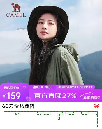 骆驼（CAMEL）小光阴 防晒衣男户外遮阳连帽清爽时尚休闲防晒服外套 1008H