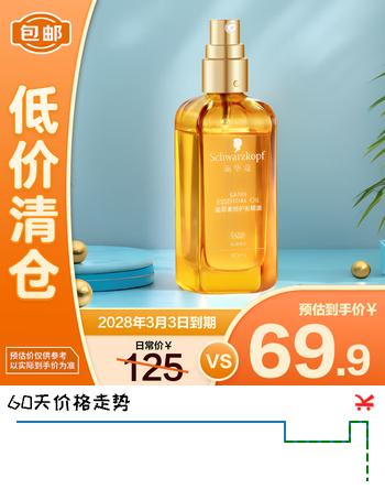 施华蔻（Schwarzkopf）盈萃柔顺护发精油80ml【临期清仓】