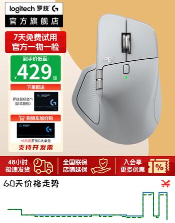 【9折】罗技（Logitech）MX Master 4 无线蓝牙鼠标3s升级版 高效办公静音人体工学双模 Mac苹果ipad Type-C大师系列二手 MX Master 4星空灰 99新https://u.jd.com/4D5a0xx----普遍有货 | 下1件最优到手单价：559 -> 【519】