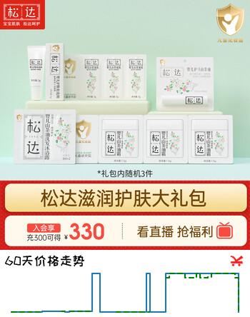 松达洗护礼包宝宝润肤乳婴儿山茶油爽身保湿霜体验装