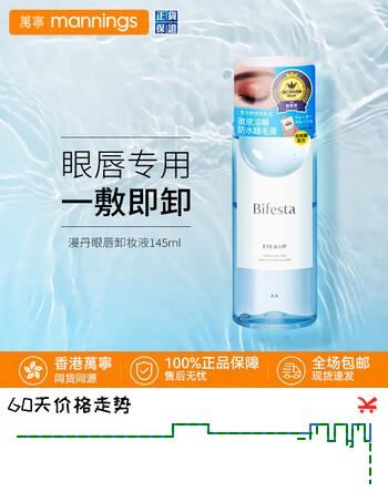 缤若诗（Bifesta）曼丹眼唇卸妆液 温和卸妆水 深层清洁收缩毛孔 眼唇专用卸妆湿巾 【眼唇专用】卸妆水145ml/瓶