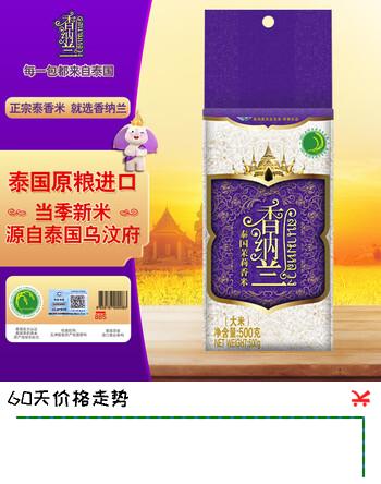 香纳兰泰国茉莉香米 1斤尝鲜装 泰米 原粮进口大米 