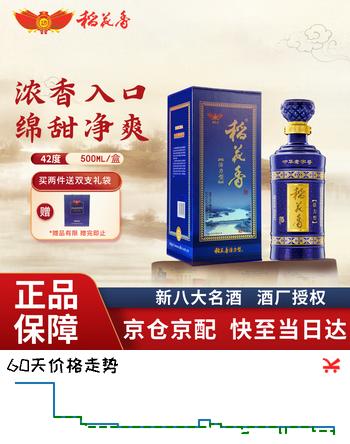 稻花香 活力型 浓香型白酒 42度 500ml 盒装