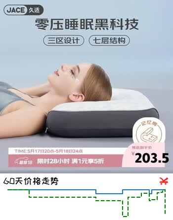 JaCe记忆棉枕弹簧枕头芯颈椎枕侧睡新升级防鼾打呼噜成人专用礼盒14CM