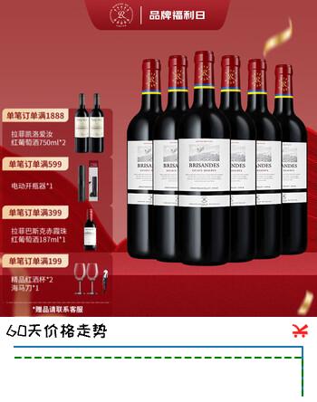 拉菲红酒 巴斯克理德珍藏赤霞珠干红葡萄酒礼盒 原瓶进口葡萄酒整箱 珍藏-整箱装