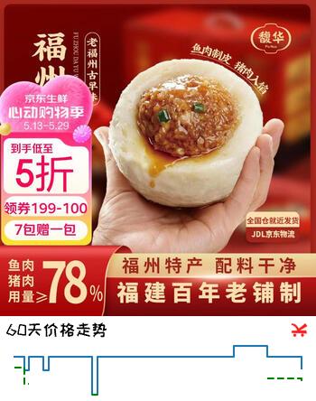 馥华福州特大鱼丸250g 超大拳头包心丸子 特产火锅食材关东煮麻辣烫