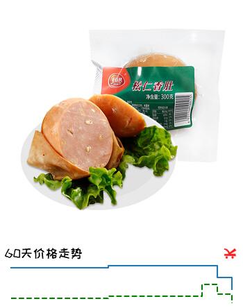 恒慧松仁香肚300g*2 生鲜预制菜袋火腿肠早餐速食熟食源头直发