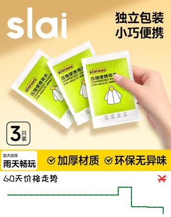 思莱宜一次性雨衣加厚卡片便携压缩防暴雨雨披电动车长款成人全身雨衣