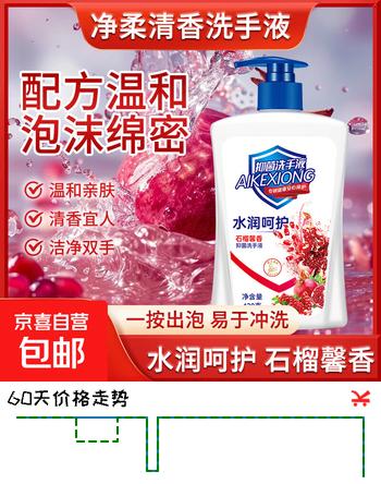 艾可熊水润呵护洗手液抑菌滋润保湿清洁儿童可用家庭装 1瓶（体验装送1个泵头）
