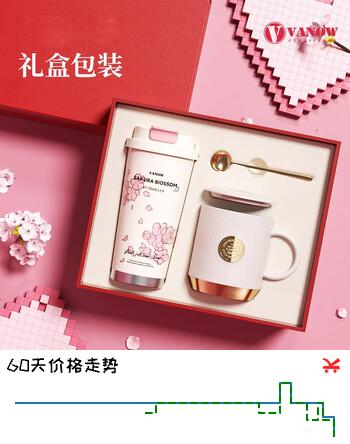 【7折】Vanow樱花保温杯咖啡杯女生高颜值企业团购定制七夕礼物女水杯子杯七夕https://u.jd.com/UDUskOv----普遍有货 | 下1件最优到手单价：196.74 -> 【145.35】