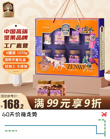 臻味年货高端坚果礼盒干果炒货企业团购过年春节送礼 环球好礼1270g