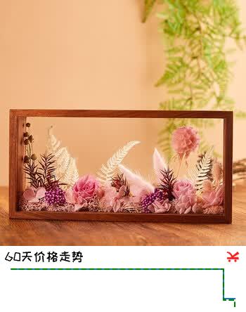 JoyFlower永生花玫瑰相框礼盒生日礼物结婚纪念毕业礼品送女生朋友实用老师