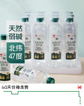 【7折】七鲜克东天然苏打水470ml12 天然弱碱性水 整箱装https://u.jd.com/kGH4RCA----普遍有货 | 下5件最优到手单价：32.8 -> 【24.9】