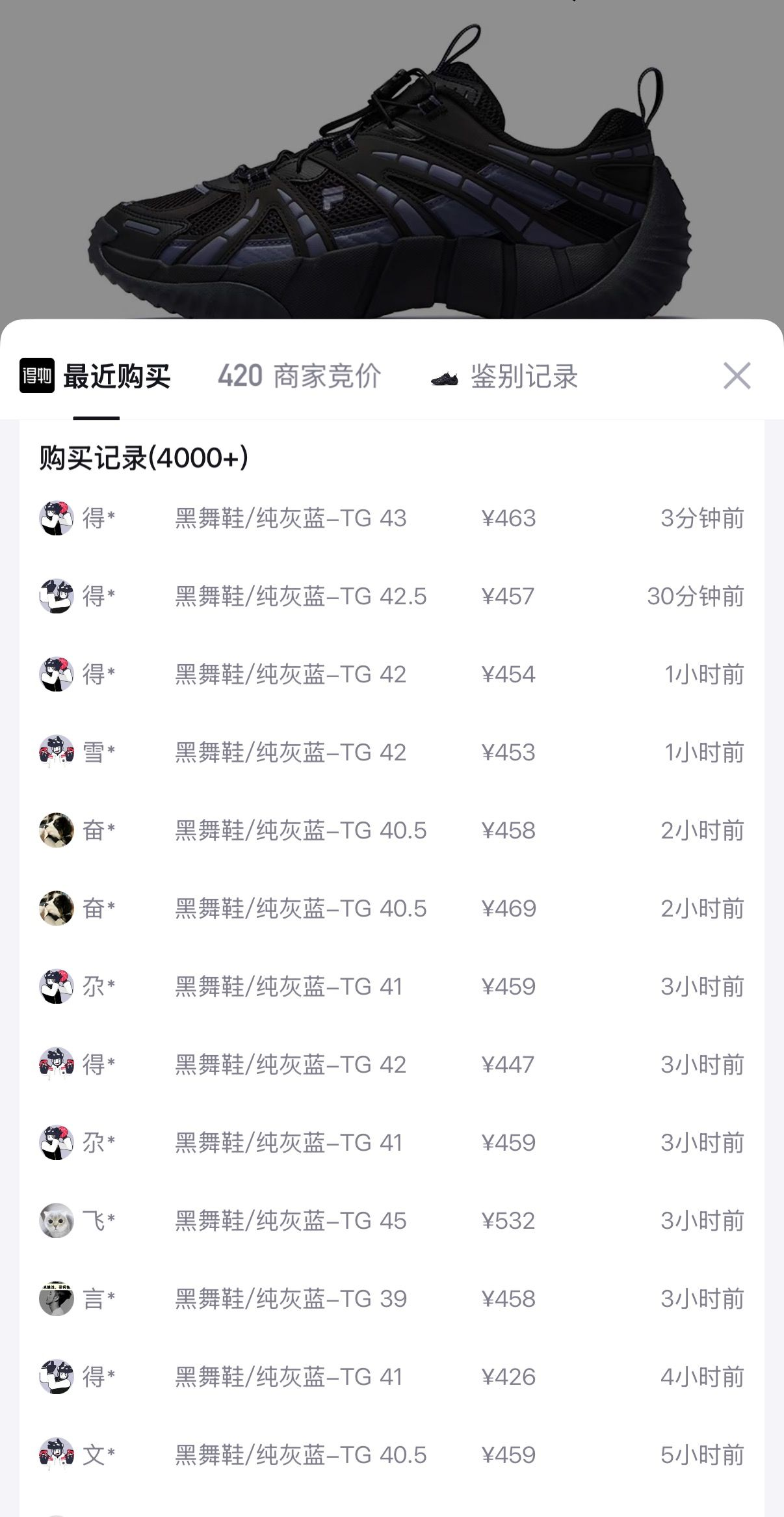 斐乐 FUSION斐乐潮牌男鞋BONE II机能潮鞋2025夏季新款脊骨鞋2代 黑舞鞋/纯灰蓝-TG 40