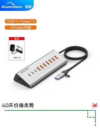 【8折】蓝硕type-c扩展坞usb3.2桌面usb拓展坞笔记本台式机延长hub集分线器usb多接口扩展器插座U盘键鼠https://u.jd.com/46ycEPV----普遍有货 | 下2件最优到手单价：184 -> 【153.1】