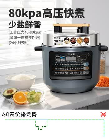 炊大皇（COOKER KING）电压力锅6L双胆家用全自动智能预约炖肉煲汤开盖压力锅 电压力锅 6L
