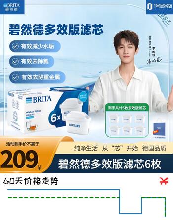 碧然德（BRITA） 家用滤水壶 净水壶滤芯 Maxtra 多效滤芯 6枚装