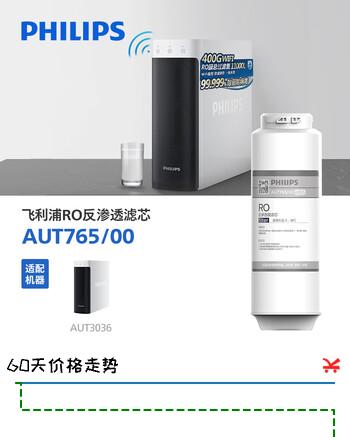 飞利浦（PHILIPS）家用净水器600G小方盒原装反渗透滤芯 AUT765/00