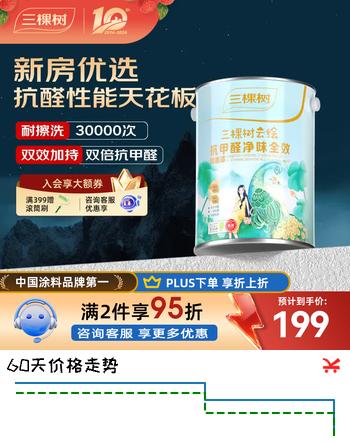 三棵树漆（SKSHU）乳胶漆抗甲醛净味全效墙面漆抗菌防霉家用自刷油漆可调色 【抗甲醛净味全效】5L小桶