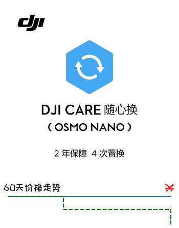 【0折】大疆 DJI Osmo Nano 随心换 2 年版【实体卡】https://u.jd.com/FaMfTXd----普遍有货 | 下1件最优到手单价：129 -> 【9】