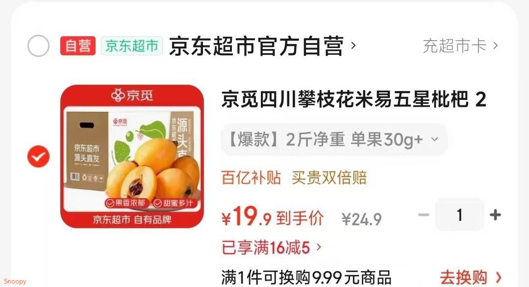 京觅四川攀枝花米易五星枇杷 2斤装净重单果30g+新鲜水果源头直发包邮