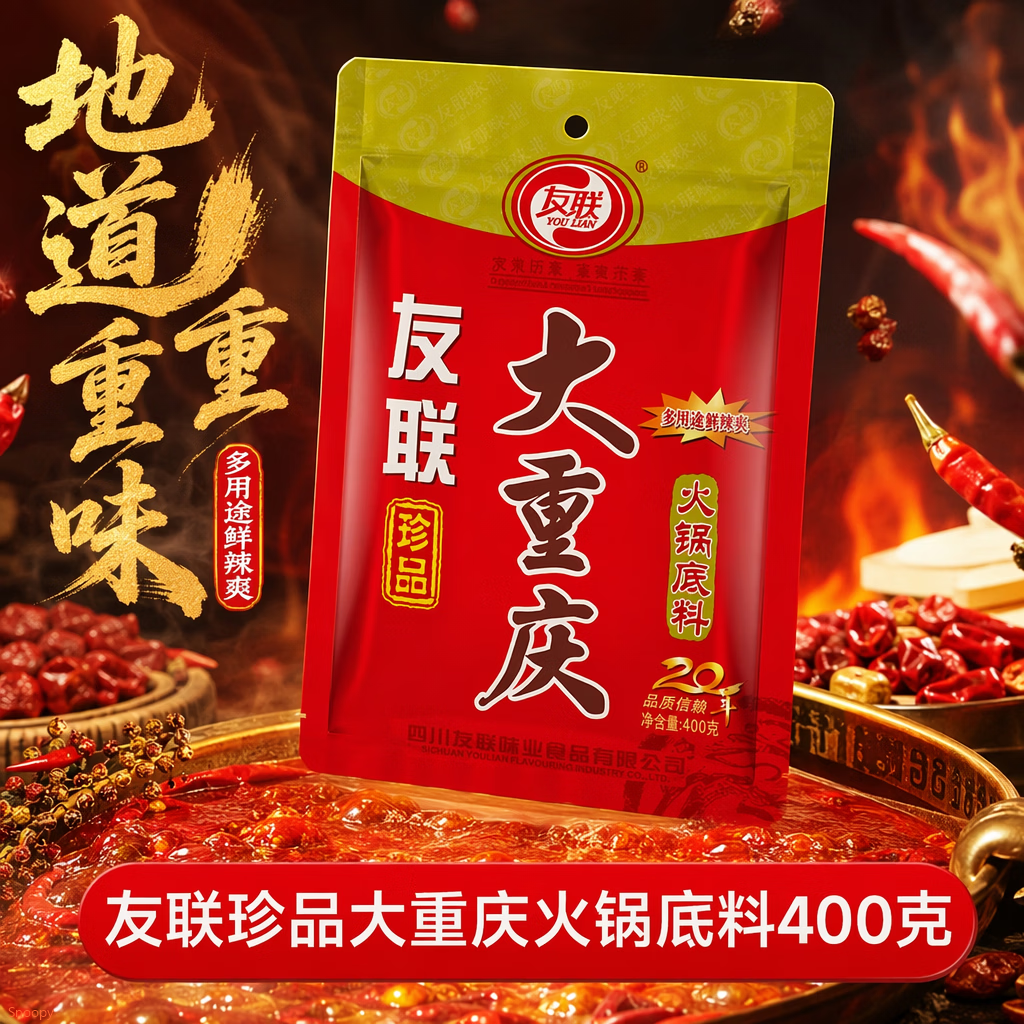 搜标题或关键字，得限时券友联大重庆火锅底料400g 砸3券，叠4首单【2.9】 https://u.jd.com/4DRhHkR     150g规格，砸3券【0.6】https://u.jd.com/41R5MEb  