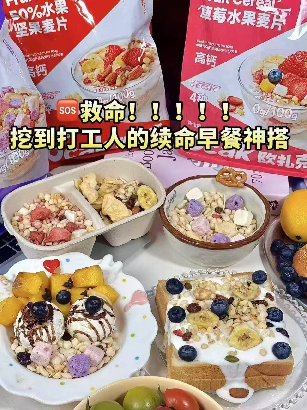 欧扎克水果坚果麦片燕麦片100g
