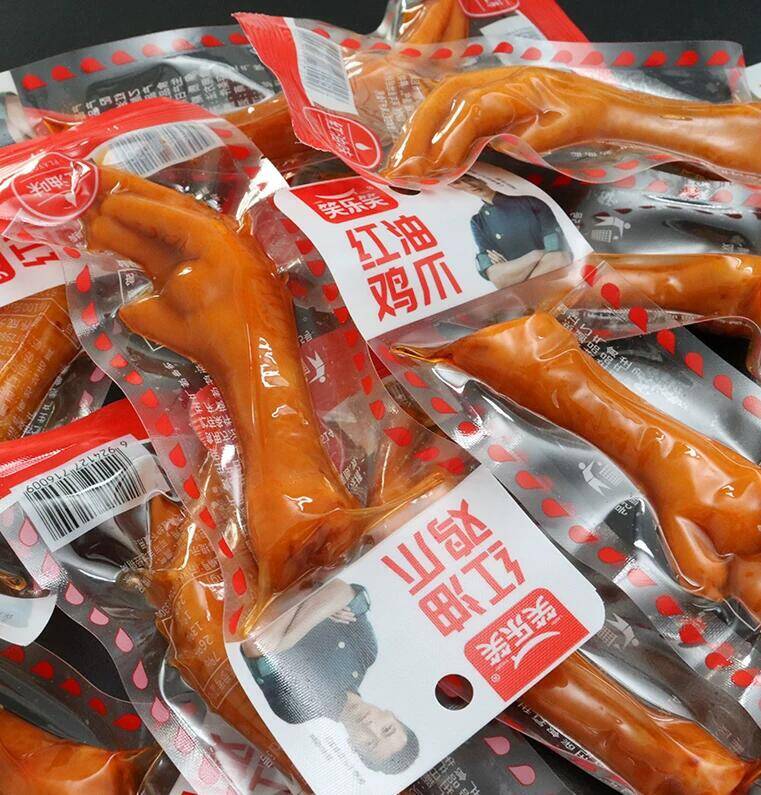 笑乐笑鸡爪凤爪卤味泡椒味香辣味