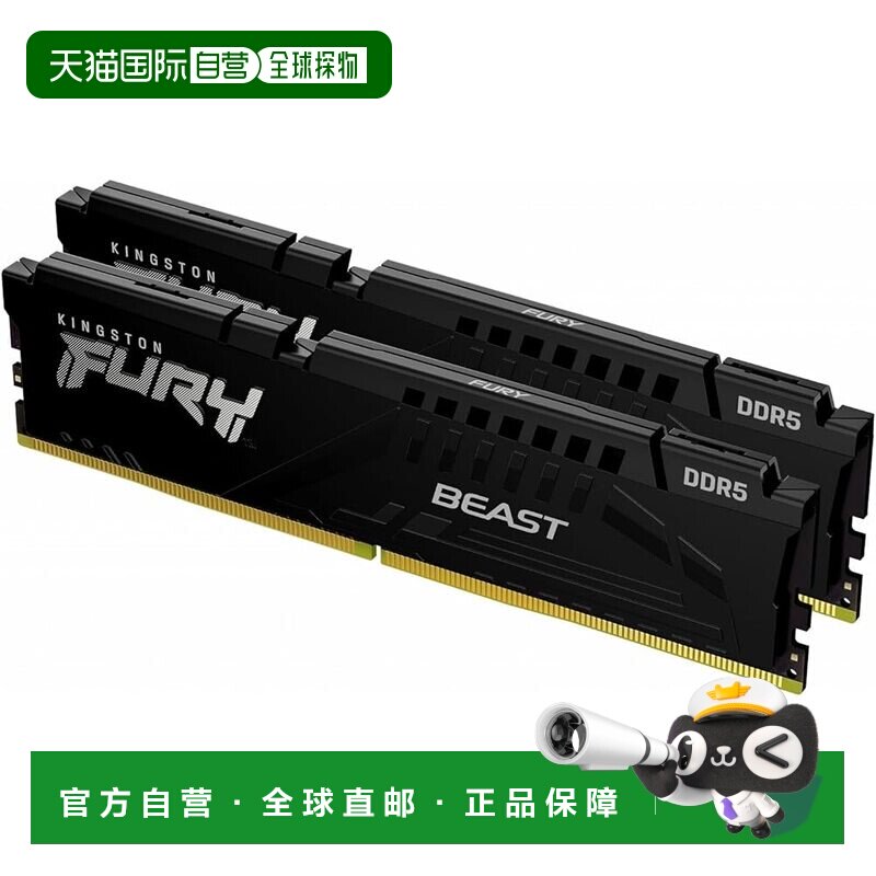 【日本直邮】金士顿 Fury 6000DDR5 32GBx2 桌面内存条