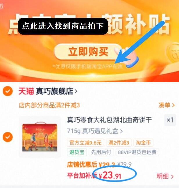 真巧零食大礼包湖北曲奇饼干