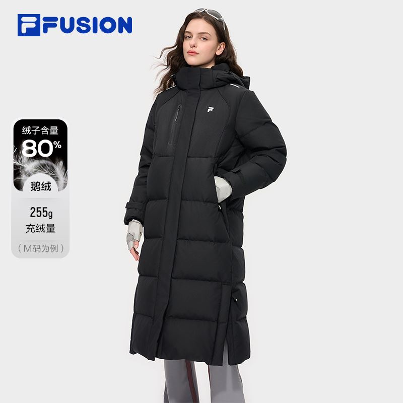 FILA斐乐女士长款羽绒服