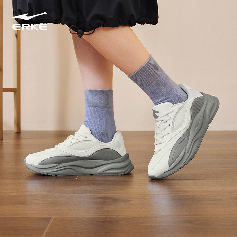 鸿星尔克男鞋2025秋冬休闲鞋板鞋运动跑步鞋百搭情侣运动鞋子