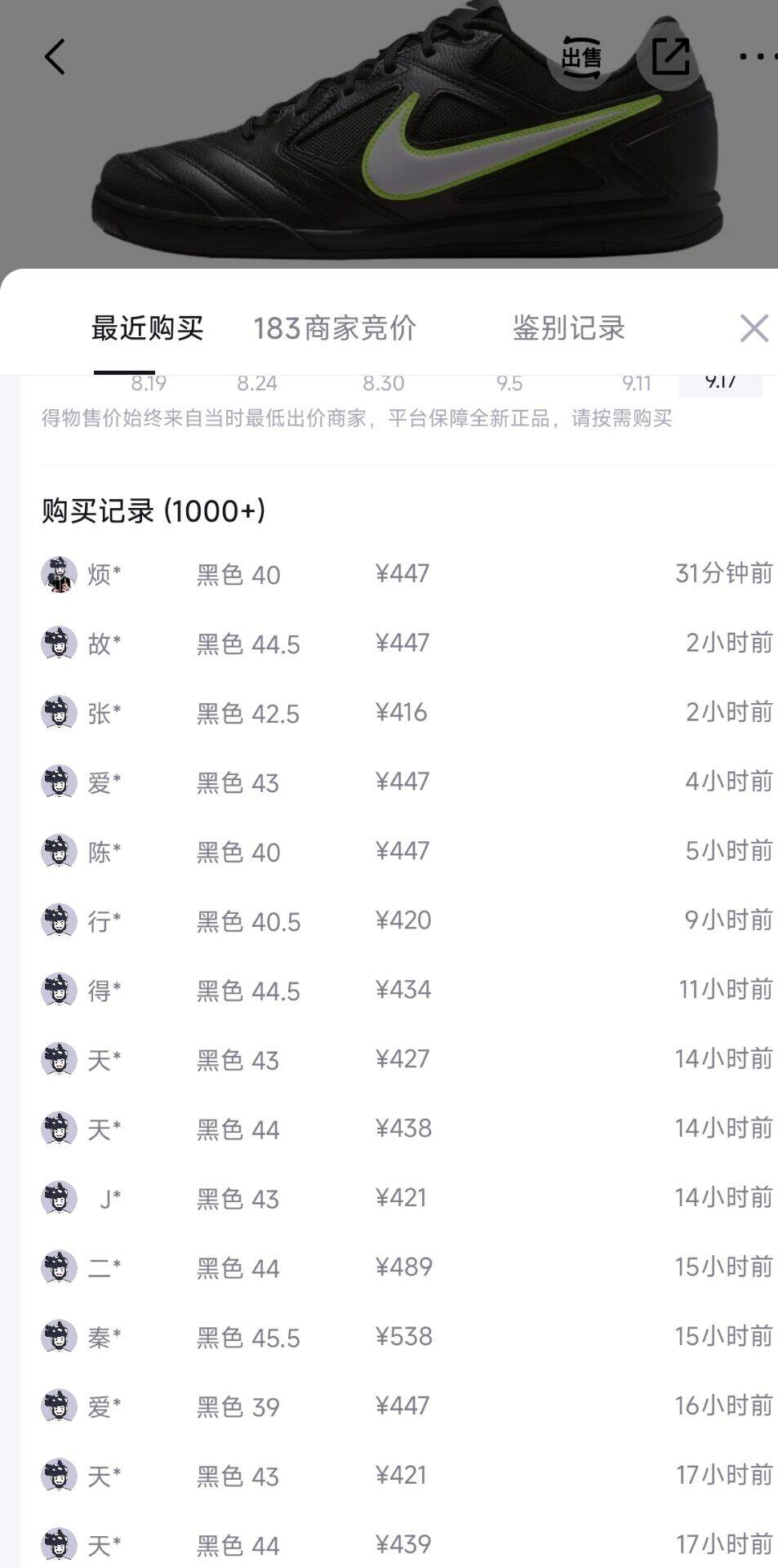耐克gato足球鞋 定制优先HQ6019-005 到手336  得物440 看码https://u.jd.com/4DLq7Md 拍3https://u.jd.com/4aLzt8X 凑1