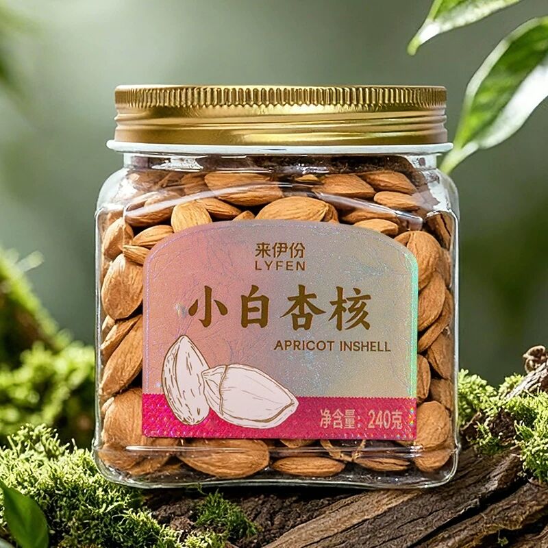 来伊份小白杏核罐装坚果炒货干果