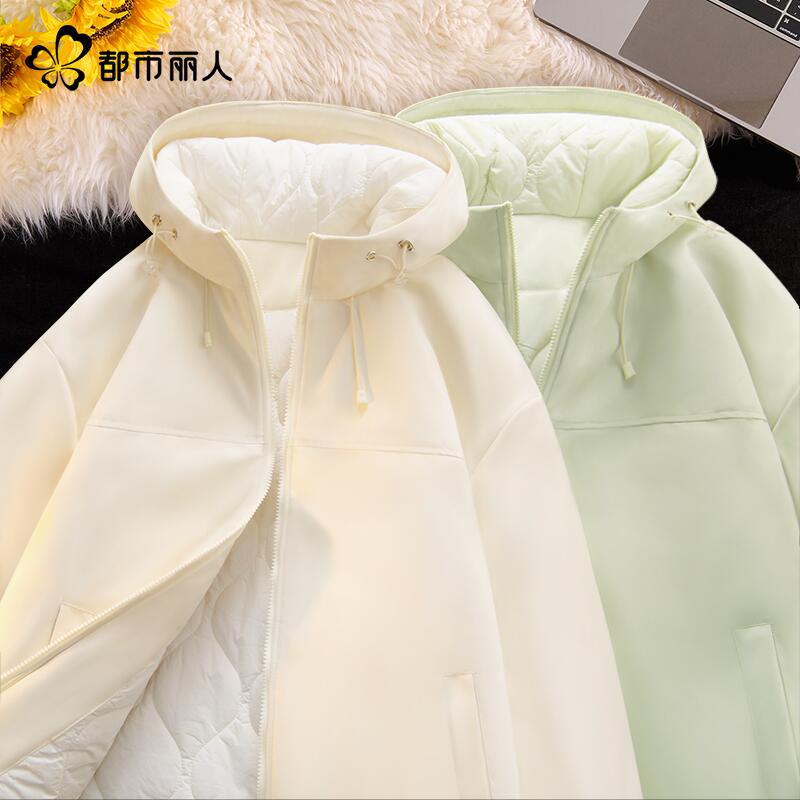 都市丽人夹棉外套女2025新款爆