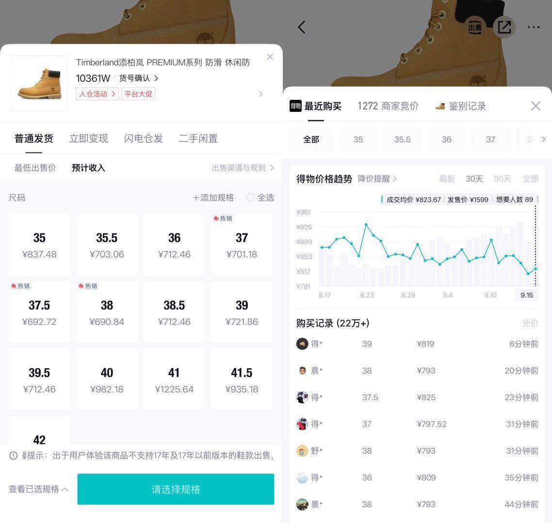 Timberland添柏岚大黄靴运动鞋10361w