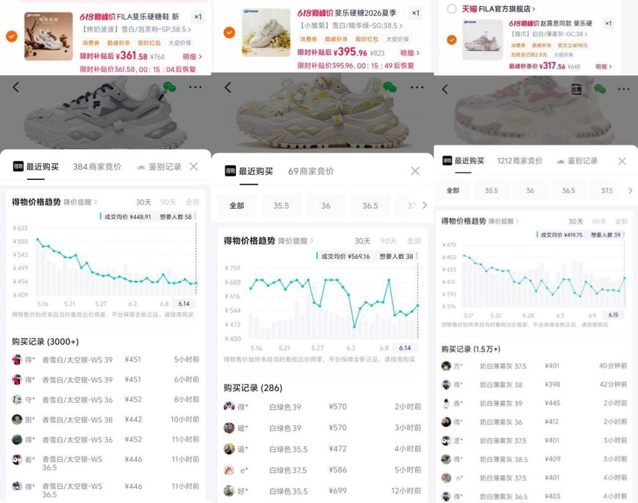 FILA斐乐硬糖鞋新色上市
