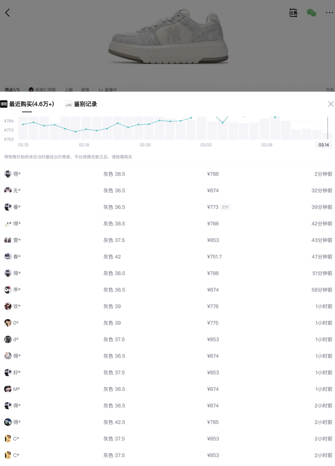 MLB官方学长鞋男鞋子 情侣休闲鞋时尚运动鞋老花板鞋女鞋潮3ASXS015N 纽约洋基队/灰色 39 (250mm)