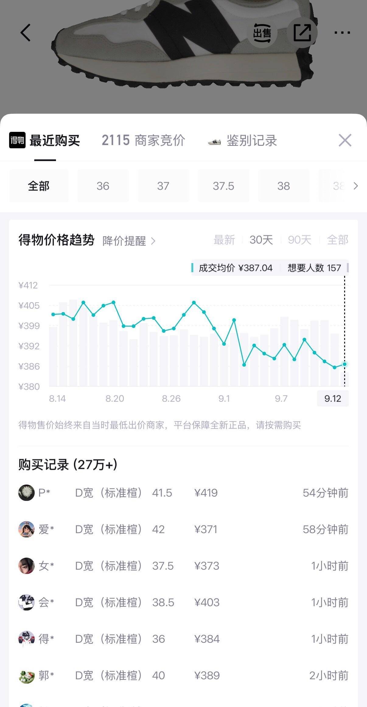20点NB 5折方案9327FE到手297得物27w销量 390秒卖5折可多拍https://u.jd.com/xDRh3r0  