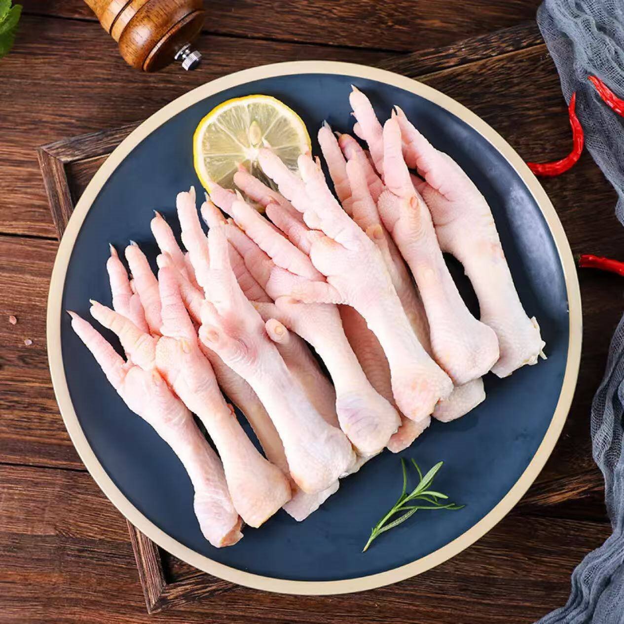 华都食品 冻鸡爪 2斤/袋 出口级 生鲜凤爪卤鸡爪烤鸡爪清真食材